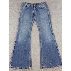 Phard Flared Jeans Women's 29 Blue Medium Wash Classic Low Rise Retro Y2K Style